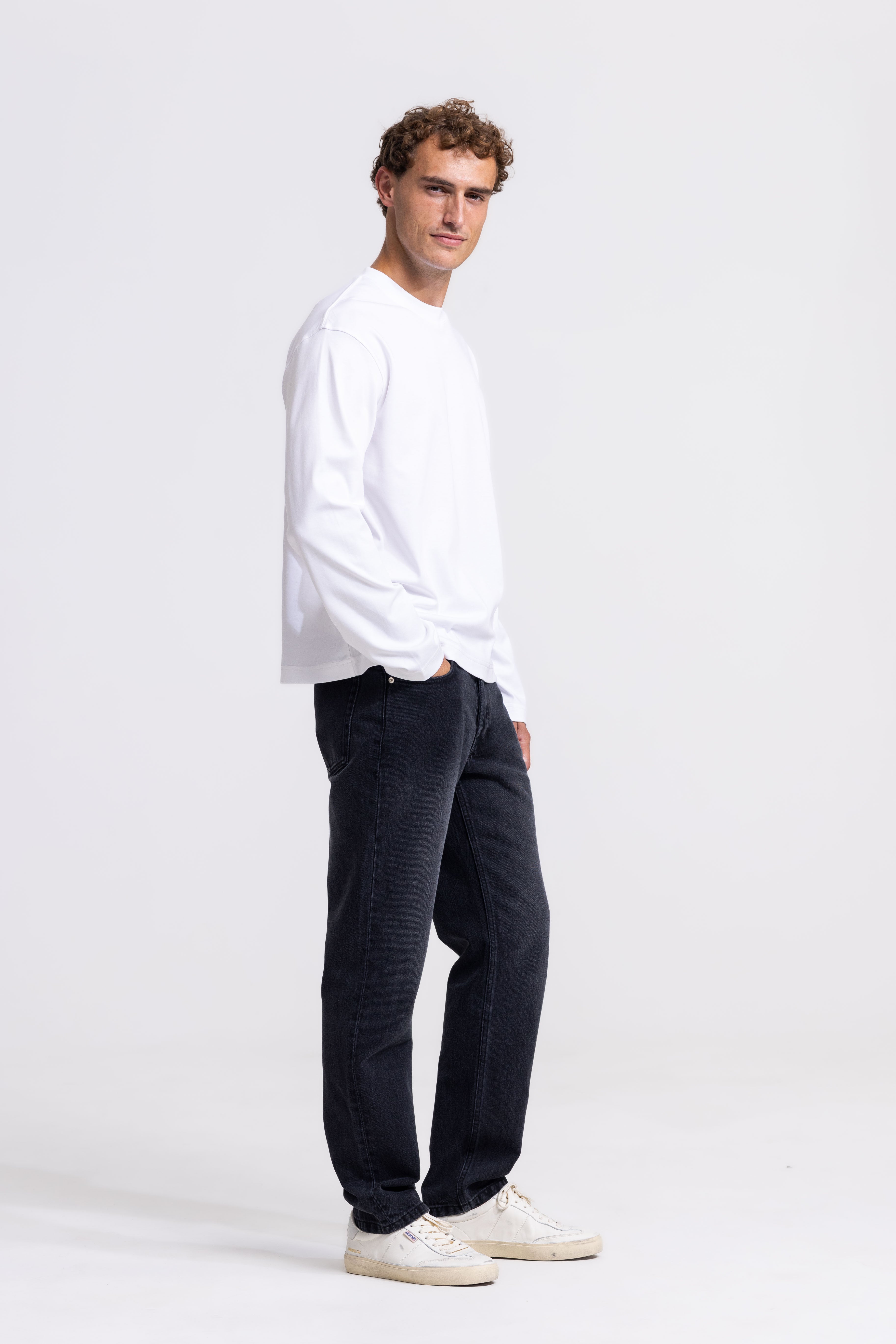 Signature Interlock T-shirt Longsleeve - White