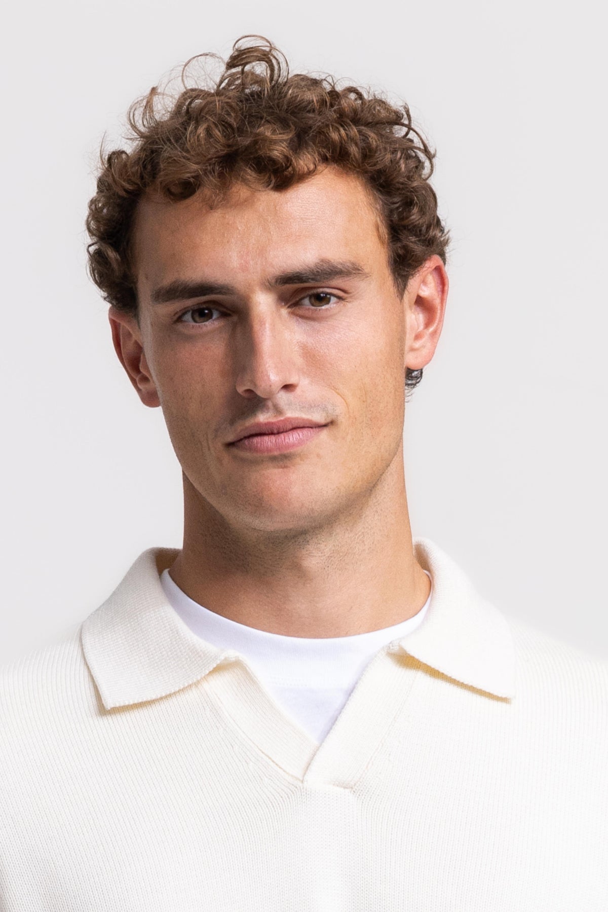 Losgebreide Polo - Off White