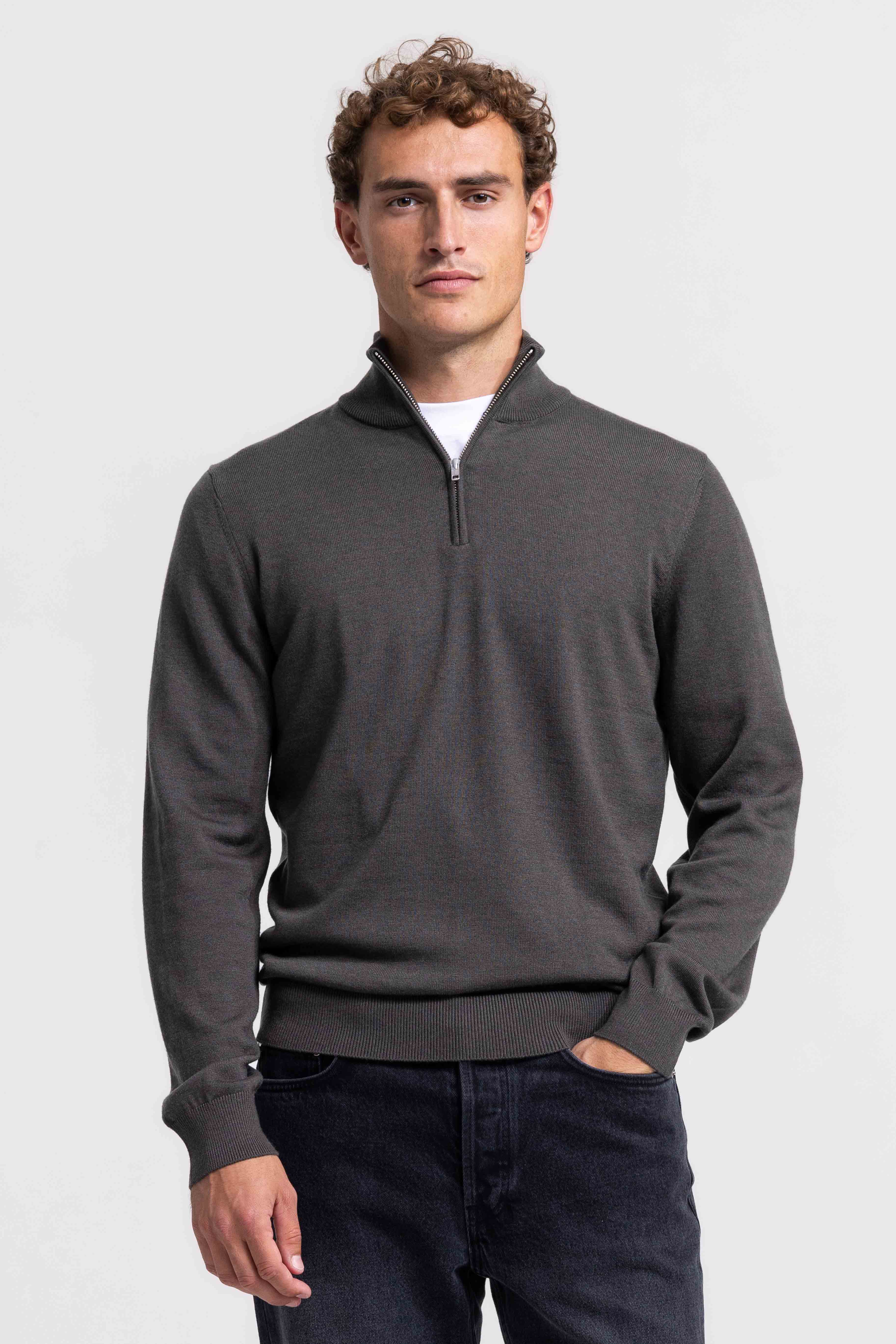 Quarter-zip - Olive Green