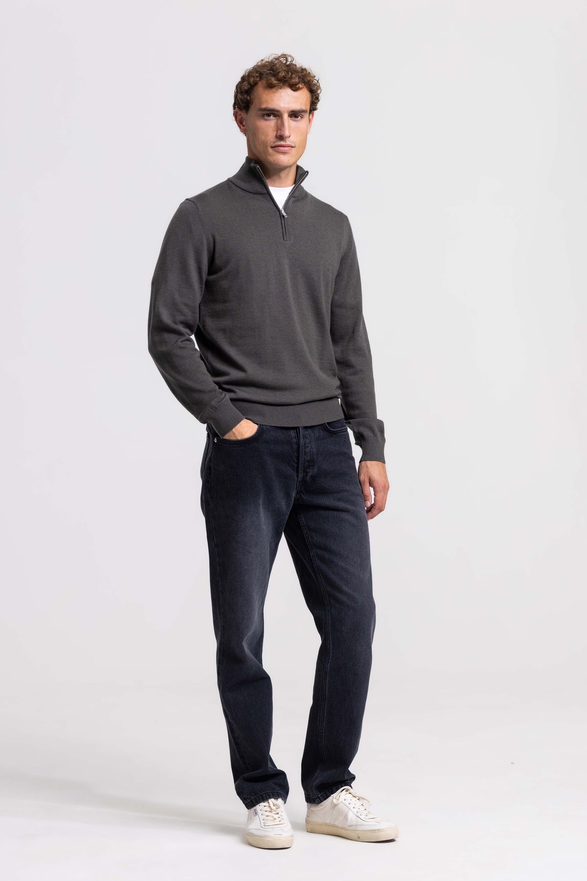 Quarter-zip - Olive Green