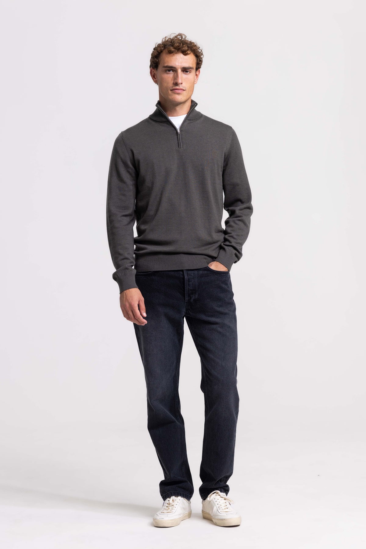 Quarter-zip - Olive Green