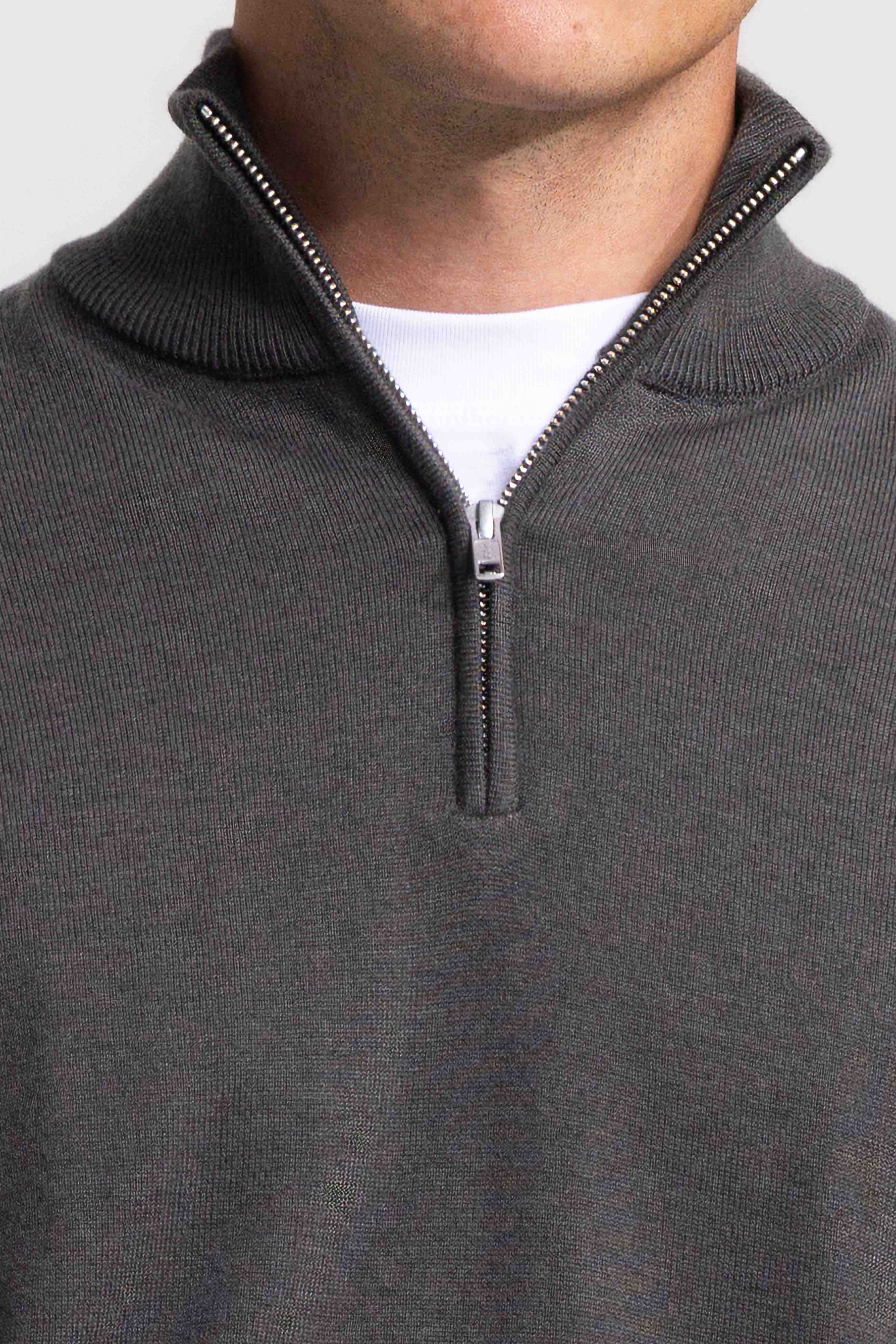 Quarter-zip - Olive Green