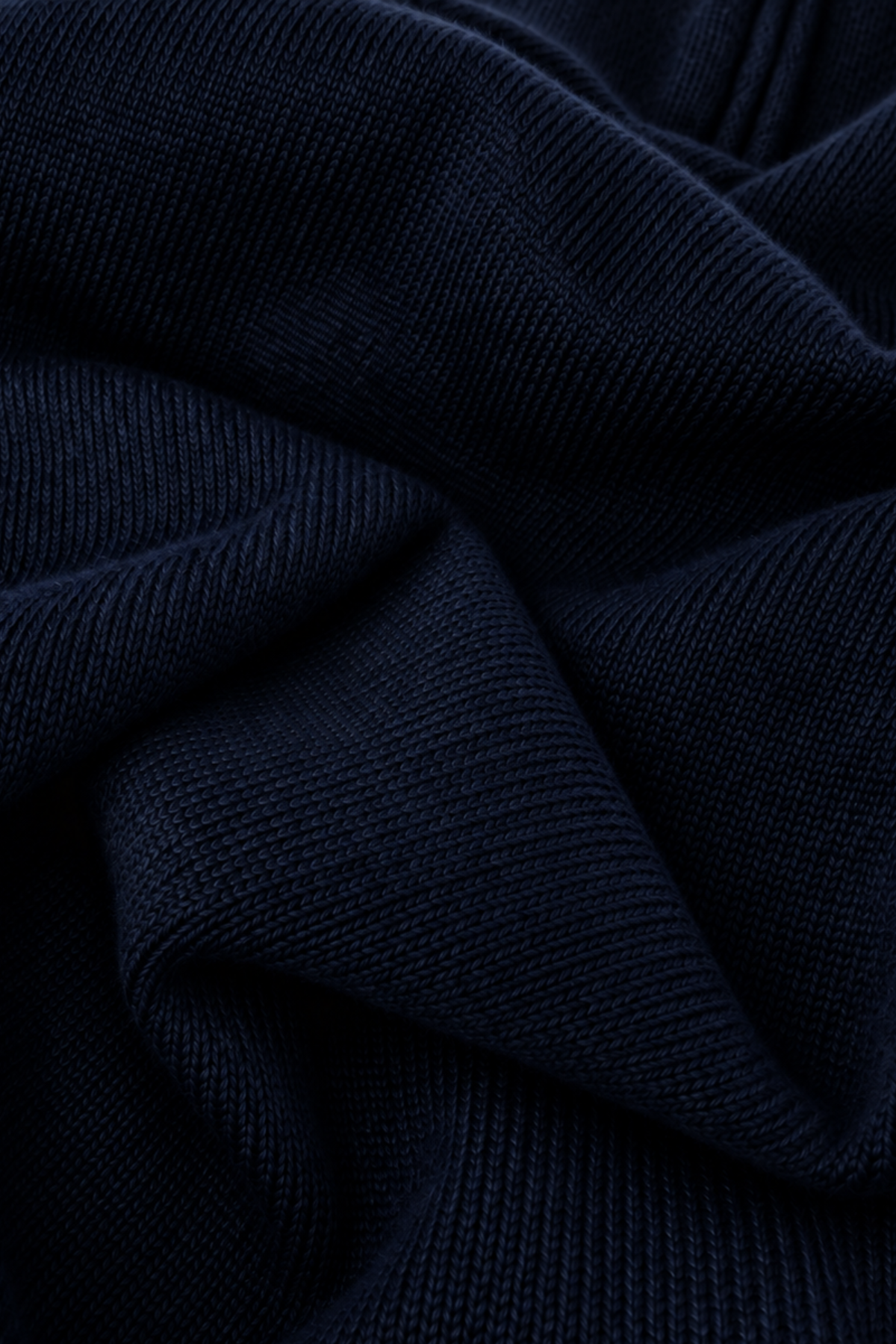 Knitted Polo - Donkerblauw