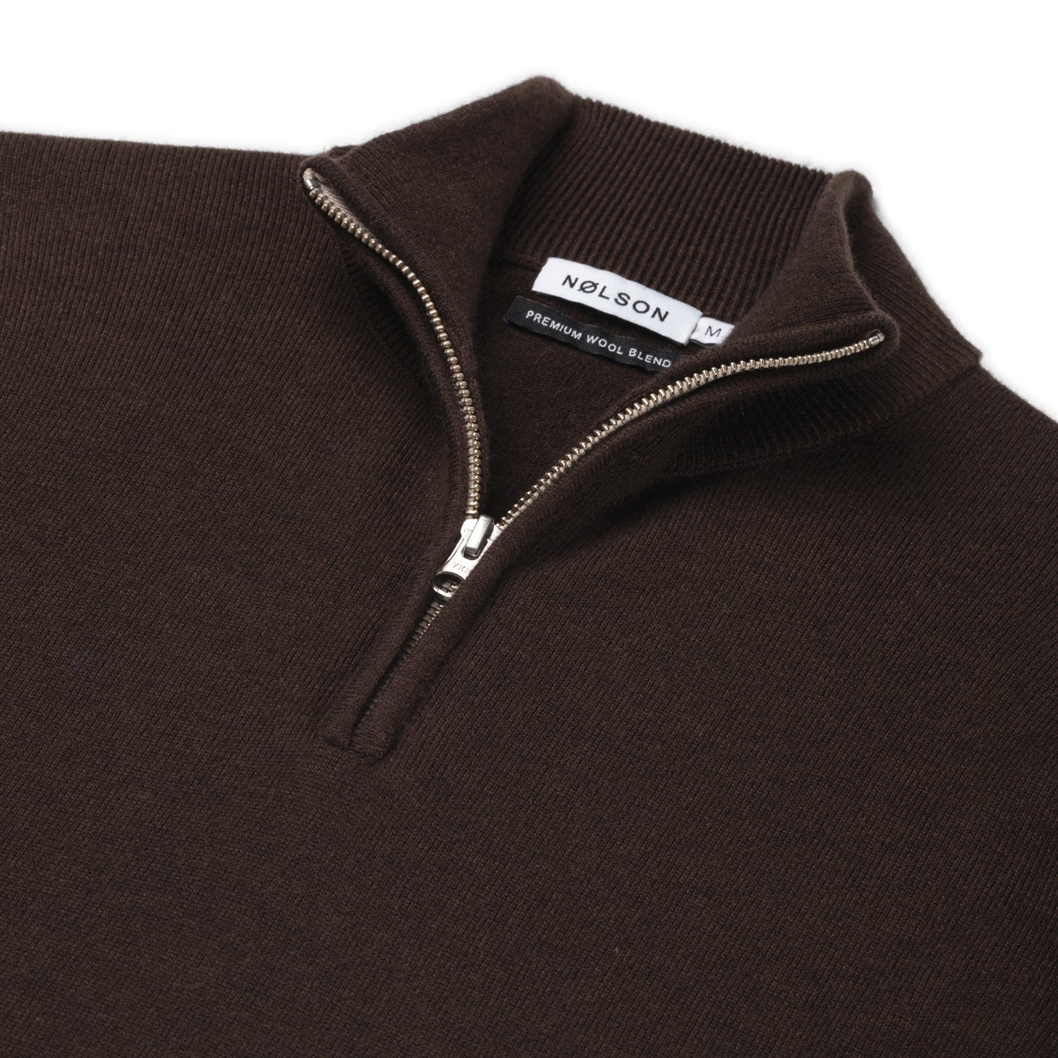 Quarter-zip Chocolate Brown Sweater