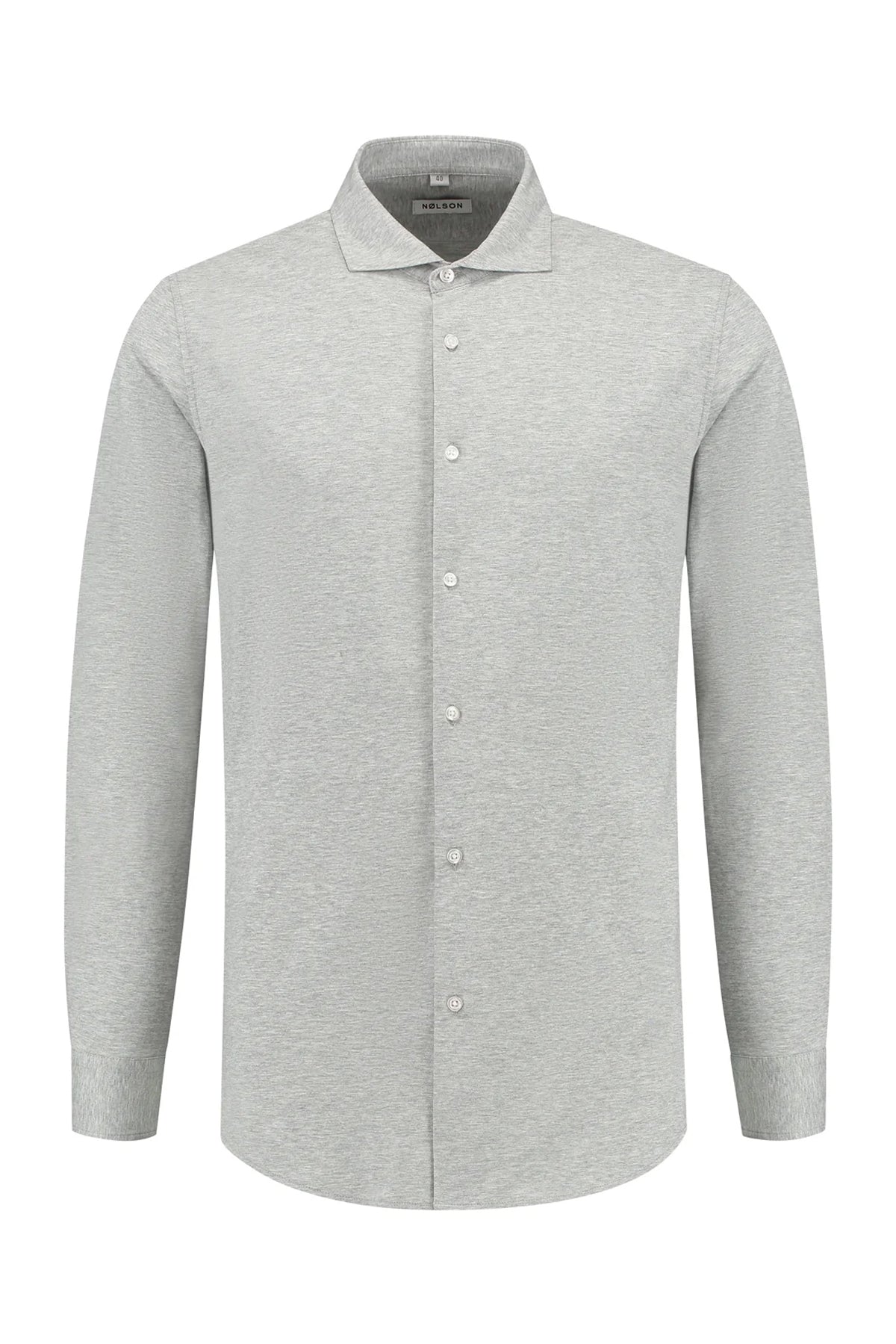 Sträcka grijs stretch overhemd