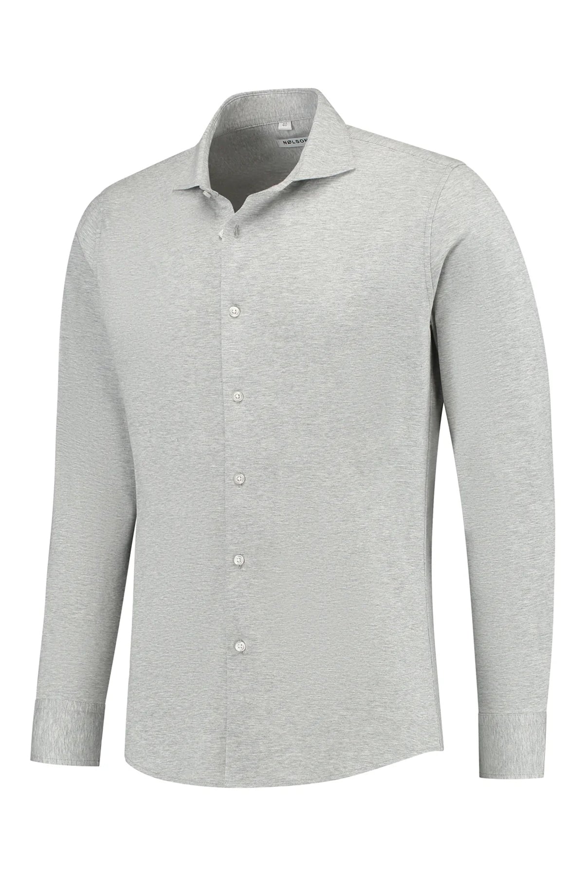 Sträcka grijs stretch overhemd