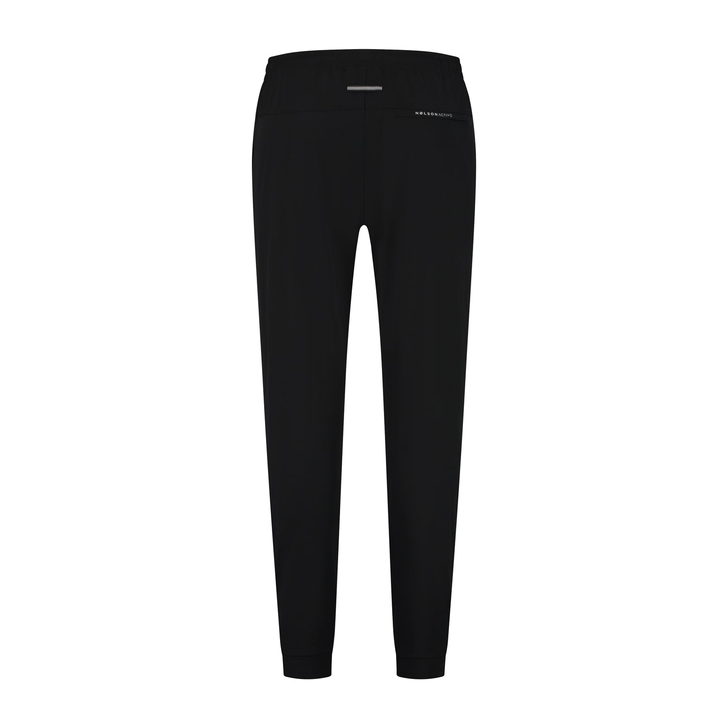 Men's long black sports pants. Stylish and comfortable sports pants for any workout in a black colour.