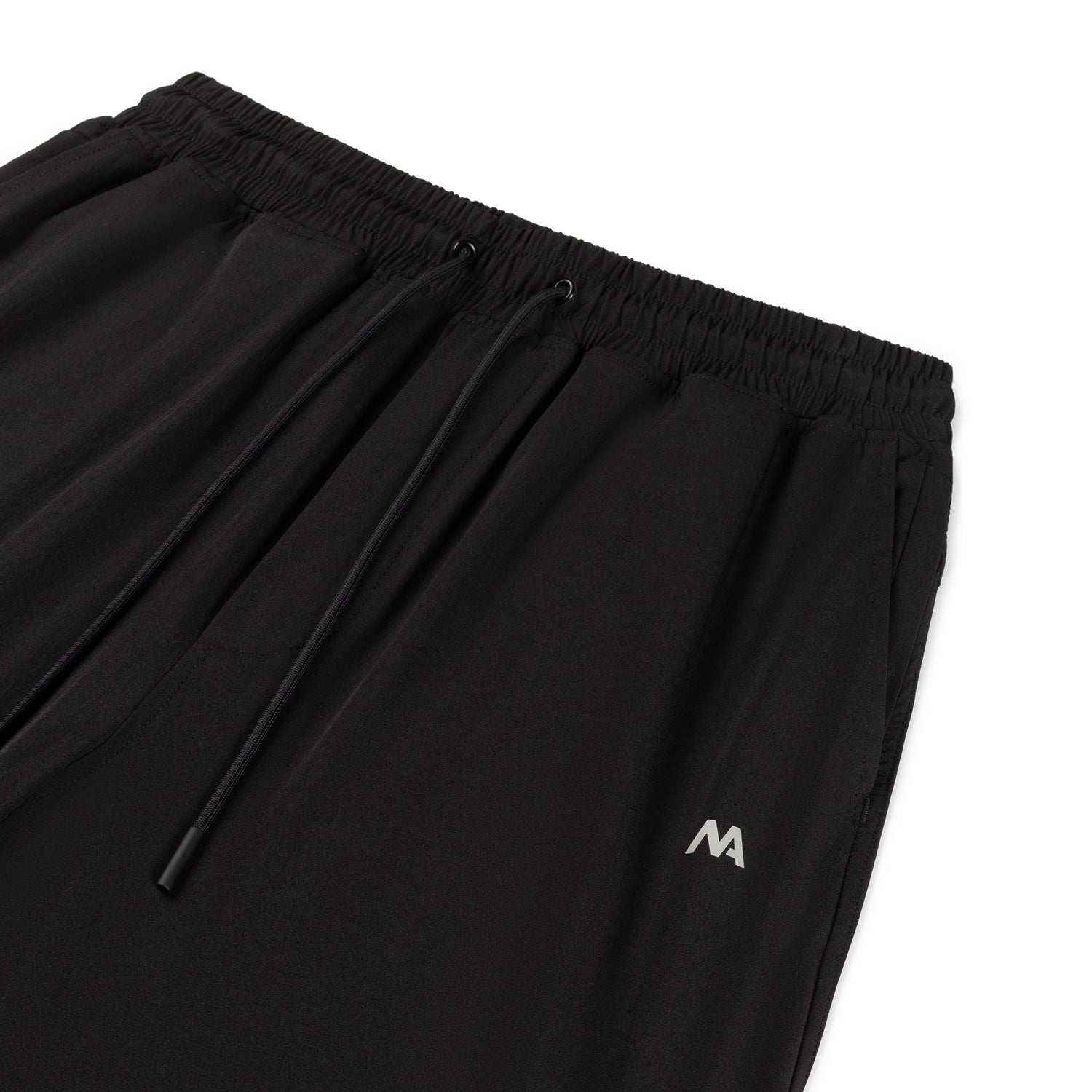 Men's long black sports pants. Stylish and comfortable sports pants for any workout in a black colour.