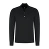  Black sports zip for men. Stylish and comfortable zip jumpers for any workout in a black colour.