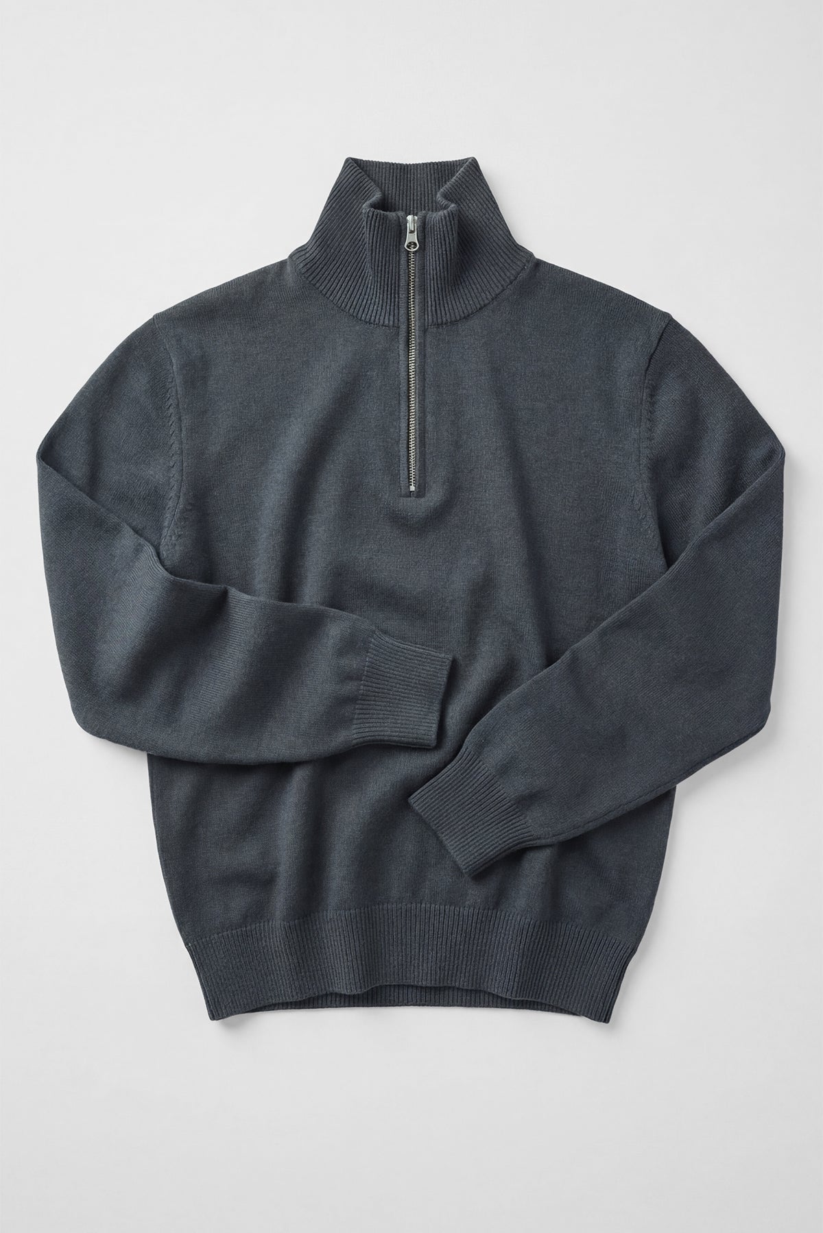 Quarter-zip Petrol Sweater
