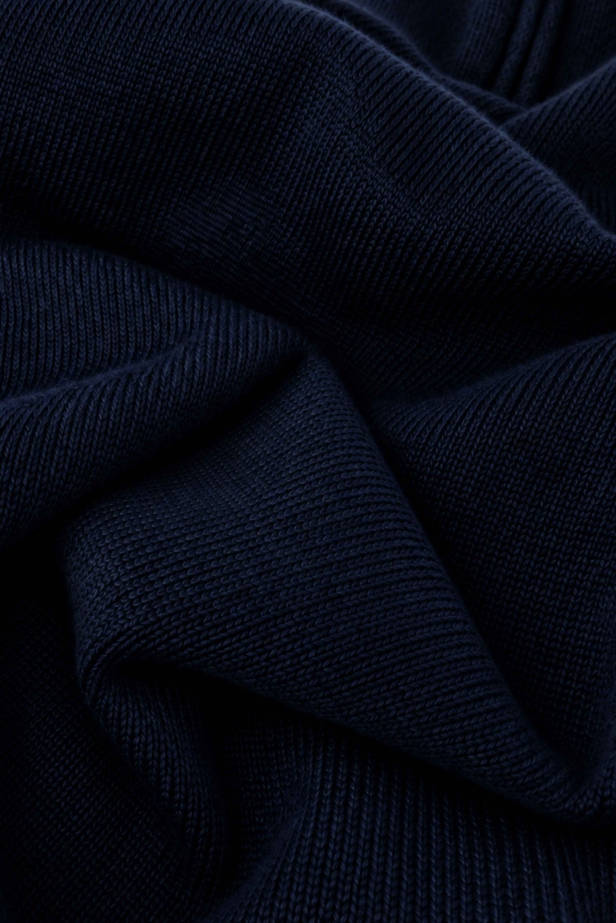 Quarter-Zip Blauer Pullover Mit Reißverschluss