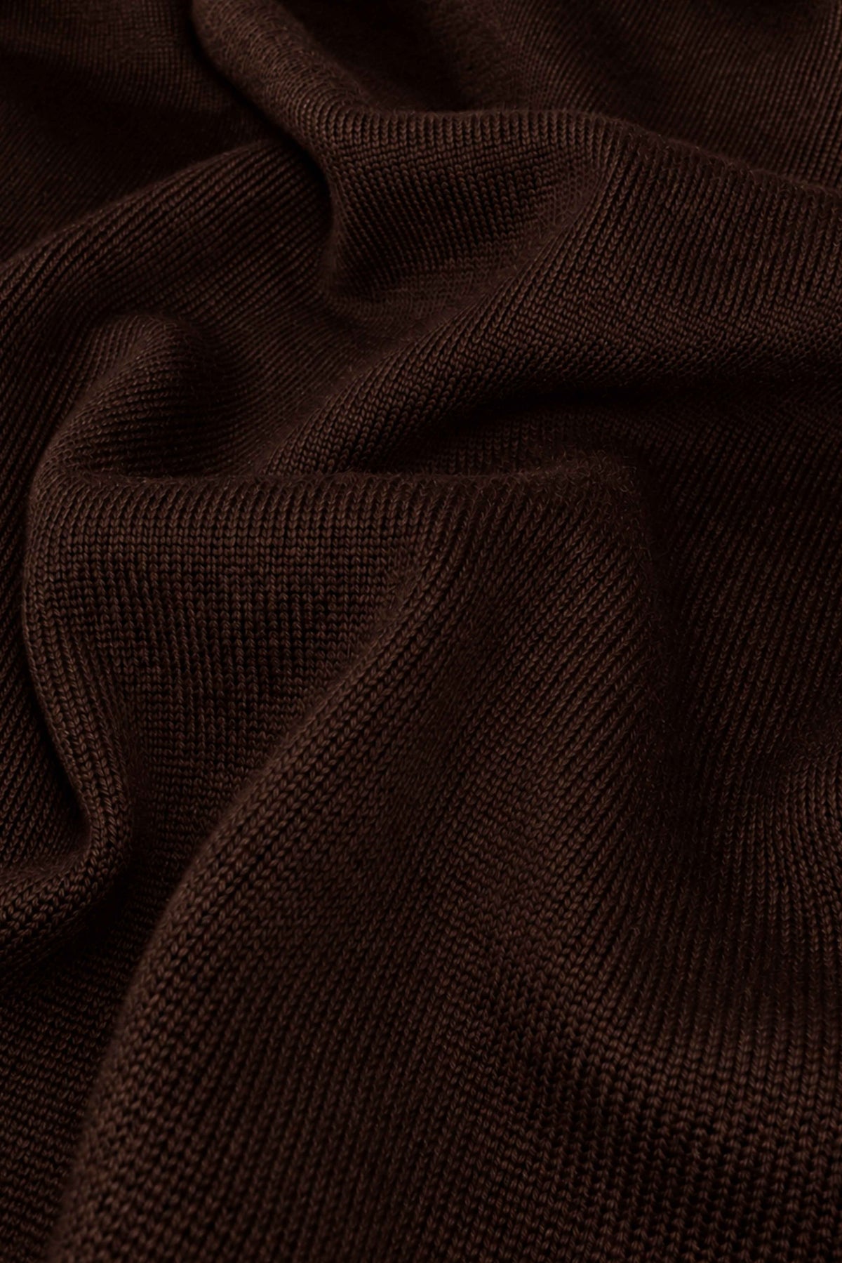 Strick-Polo - Dunkelbraun