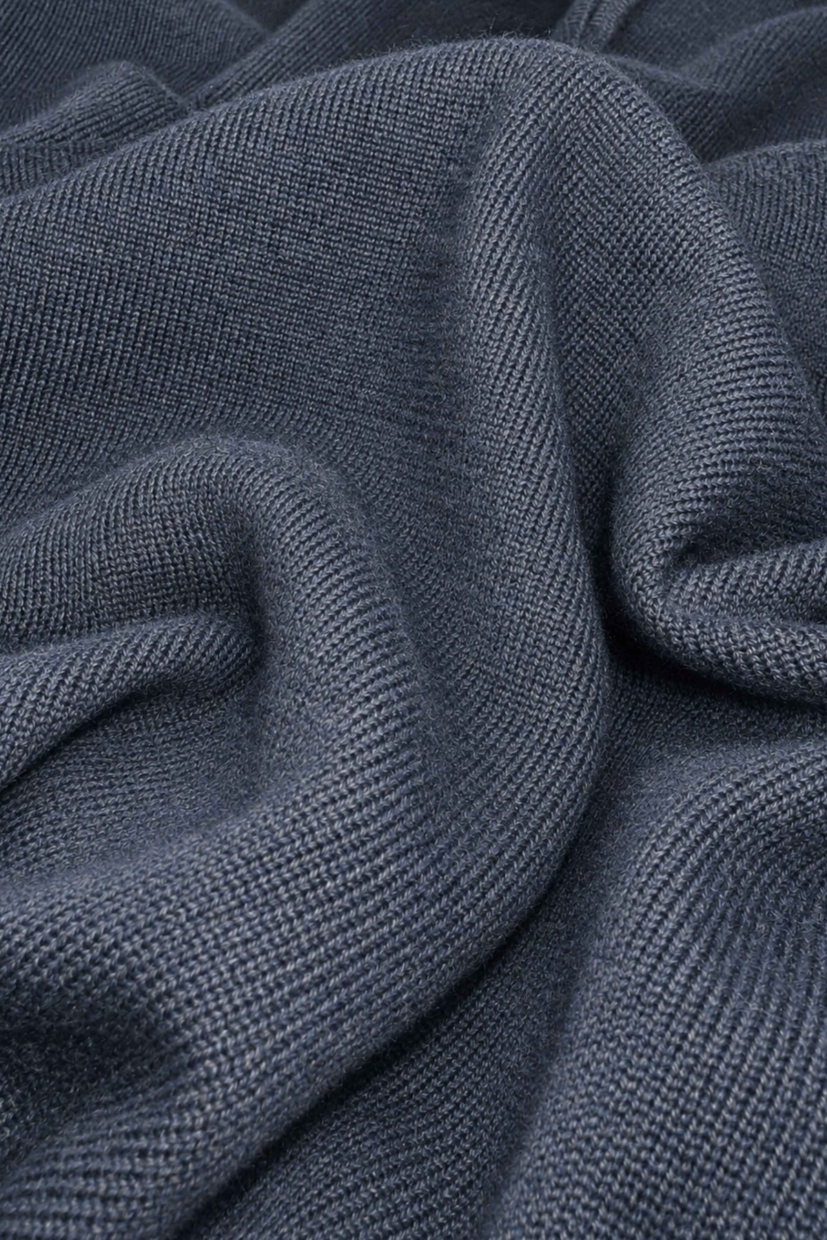 Petrolfarbener Pullover mit Viertelreißverschluss