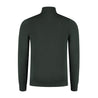 Men's green sweater or quarter zip. Stylish and comfortable sweater for any event in a dark green colour.