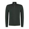 Men's green sweater or quarter zip. Stylish and comfortable sweater for any event in a dark green colour.