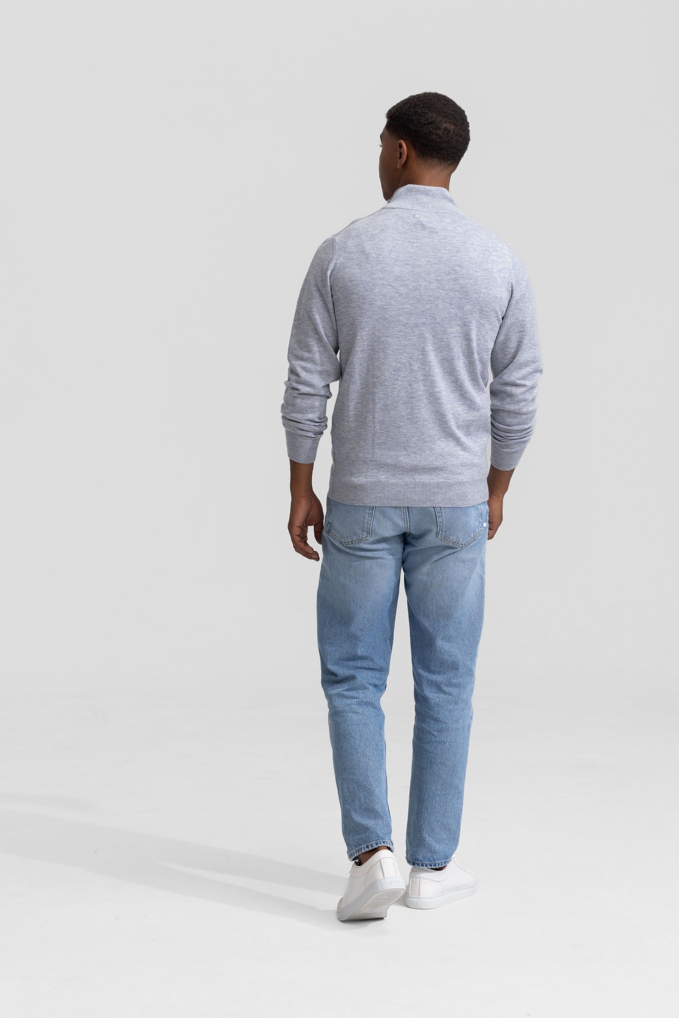 Grey quarter zip
