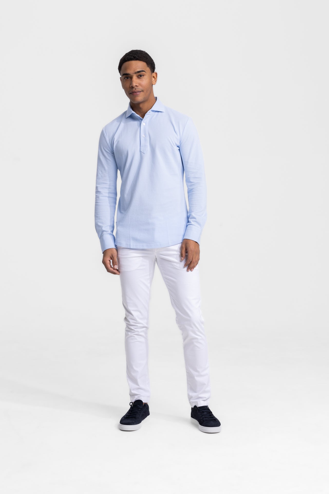 light blue polo shirt for men