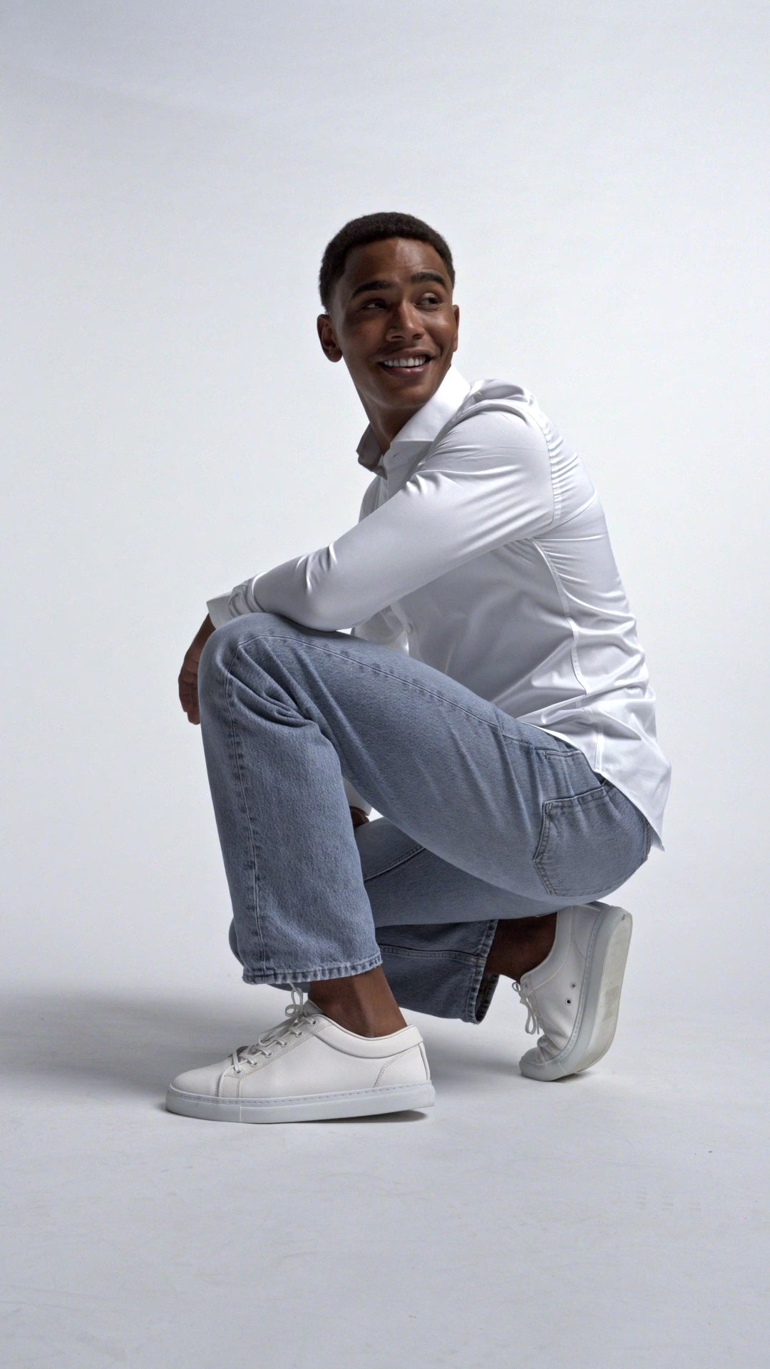 cutaway shirt in white for men at nølson called stockholm