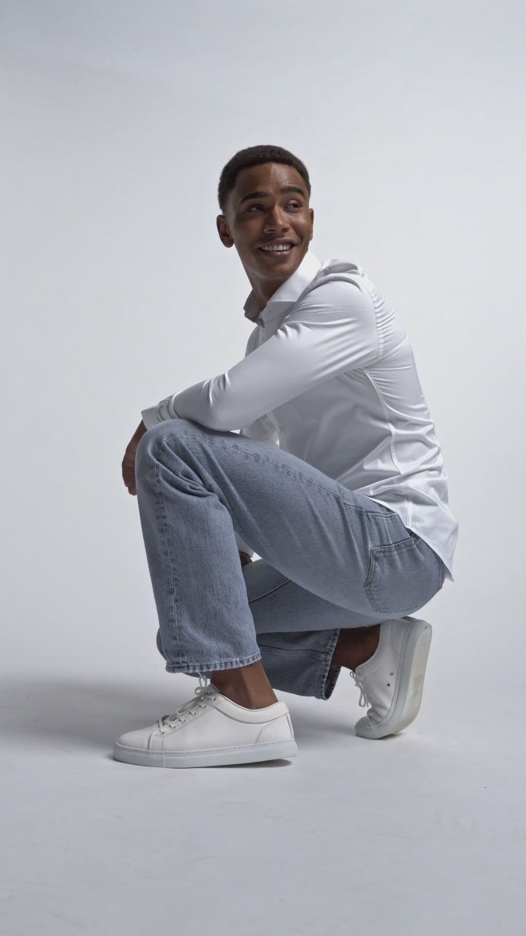 cutaway shirt in white for men at nølson called stockholm
