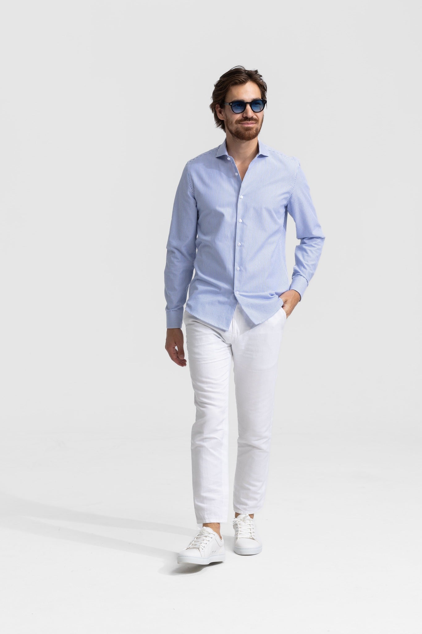 striped slim fit shirt - NØLSON