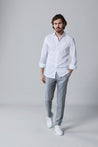 white linen shirt - NØLSON